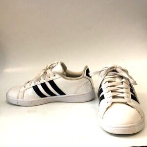 Adidas 6 Sneaker Shoe White Black Grand Court Cloudform Ortholite Float Excellen